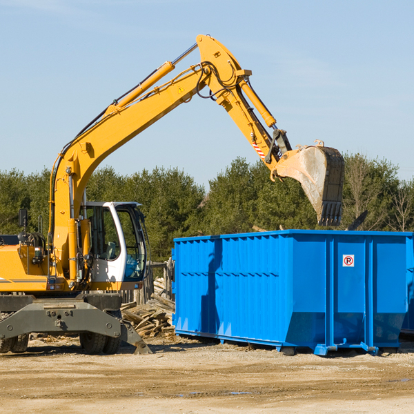 can i choose the location where the residential dumpster will be placed in Bear Creek